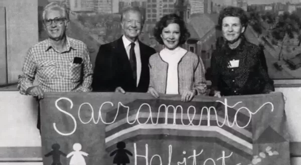 Jimmy and Rosalyn Carter at the opening of Habitat for Humanity of Greater Sacramento